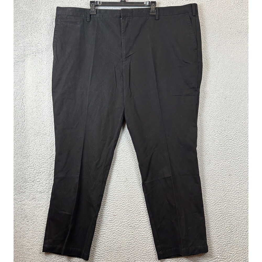 NEW Dockers Pants Mens 50X32 Big Tall D4 True Chino Black Relaxed Fit Straight